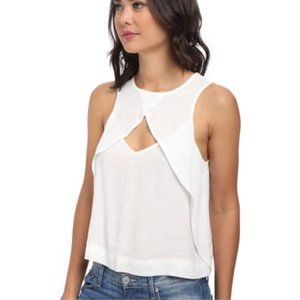 Free People Slubbed Out Crinkle Look Thru Top